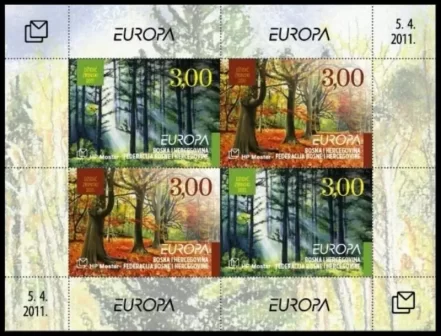 Bosnia year 2011 Europa Cept stamps - Forests Nature MNH**