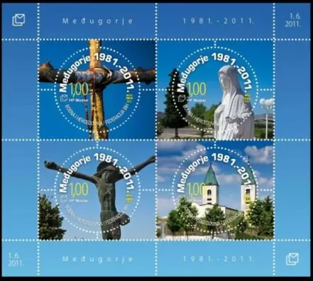 Bosnia year 2011 Medjugorje stamps MSS ☀ MNH**