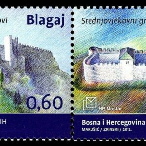 Bosnia year 2012 stamps Middle Age Towns Blagaj and Visoko full set ☀ MNH**