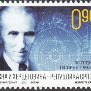 Bosnia year 2013 stamp - Scientist & Inventor Nikola Tesla MNH **