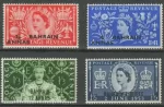 British Bahrain year 1953 stamps Michel 89-92 Coronation full set