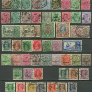 British India year 1866/1937 stamps Used Collection