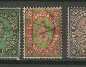 Bulgaria year 1881 stamps Used lot