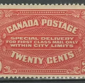 Canada 1922 Special Delivery 20 c MLH stamp