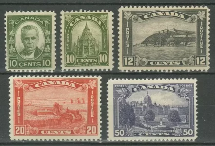 Canada year 1930 stamps - Definitive Issues - MLH set