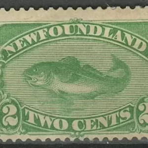 Canada Newfoundland 1880/96 2c. Fish year stamp