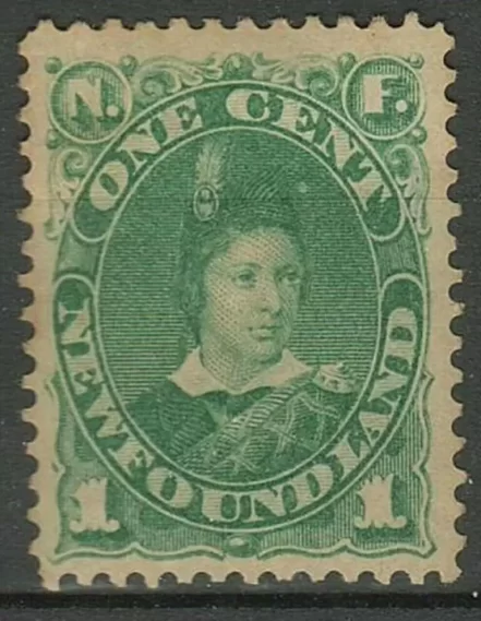 Canada – Newfoundland 1887 /1896 1c Green stamp