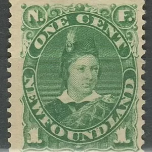 Canada – Newfoundland 1887 1c postage stamp