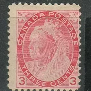 Canada year 1898/1902 stamps 3c Carmine Queen Victoria