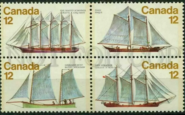 Canada year 1977 Ships Wessels stamps