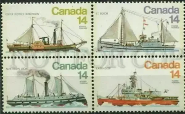 Canada postage stamps year 1978 Ships Wessels