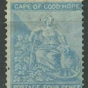 Cape of Good Hope 1864 4d Ultramarine MNG/used stamp