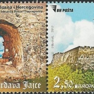 Castles - Jajce Fortress stamps