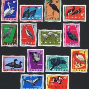 Congo year 1963 stamps Animals / Birds / full set