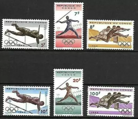 Congo year 1964 stamps - Olympic Summer Games Tokyo ☀ MNH (**)set