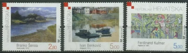 Croatia year 2007 stamps Art, Paintings full set