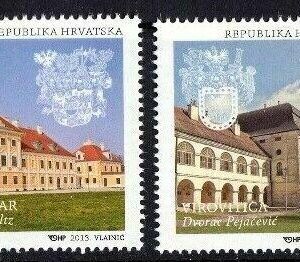 Croatia year 2013 stamps - Architecture / Castles set MNH**