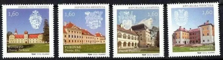 Croatia year 2013 stamps - Architecture / Castles set MNH**