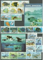 Cuba – fauna marine life Used postage stamps