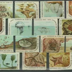 Cuba – Ocean – Sea Life 1964 Mint never hinged postage stamps