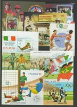 Cuba Sport 1980/2010 Olympic games, Soccer postage stamps