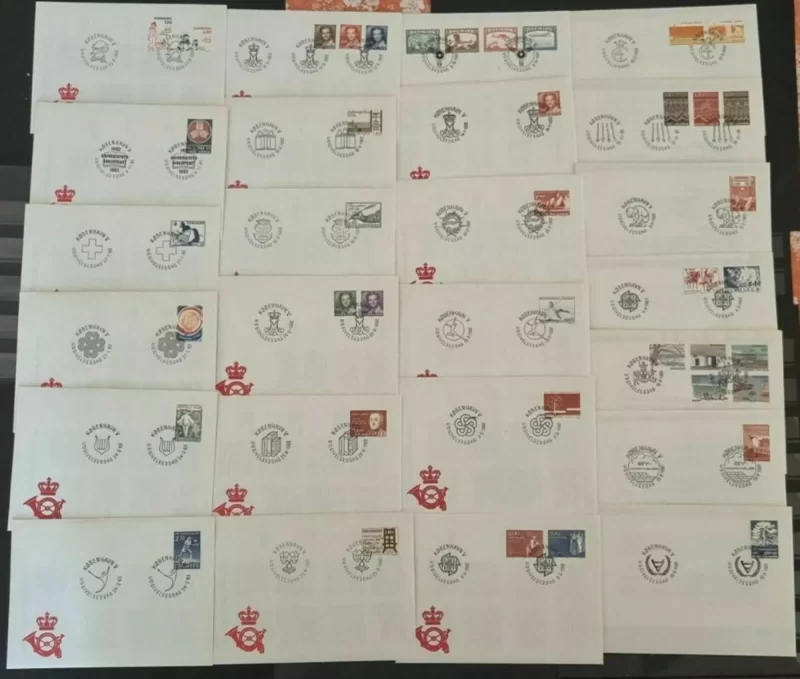 Denmark 1960/1985 48 pcs First day cover issue