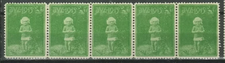 Denmark Christmas Seal 1915 MNH/MH strip