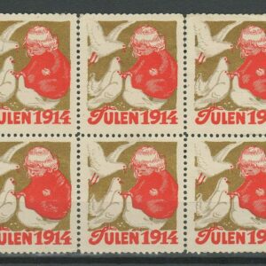 Denmark Christmas Seal year 1914 MNG stamps