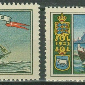 Denmark year 1922/23 stamps Ships & boats full set MNH (**)