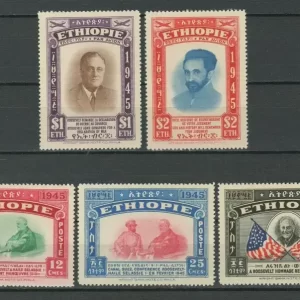 Ethiopia year 1947 stamps Airmail - President Roosevelt