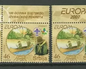 Serbia year 2007 Europa CEPT - Scouts full set