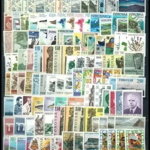 Faroe islands 1975-90 postage stamps Collection