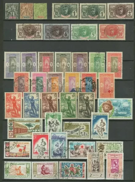 French colonies – Benin Dahomey postage stamps 1906/1960 MH / Used