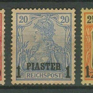German Offices in Turkey year 1900 stamps MH lot