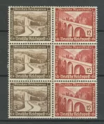 German Reich year 1936 stamps Architecture - Bridges