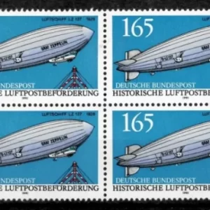 Germany year 1991 stamp 165pf Graff Zeppelin