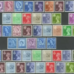 Great Britain 1951/70 Regional issues - Machines MNH