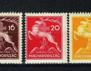 Hungary year 1933 stamps International Scout meeting