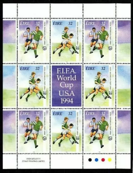 Ireland year 1994 stamps Football - World Cup USA