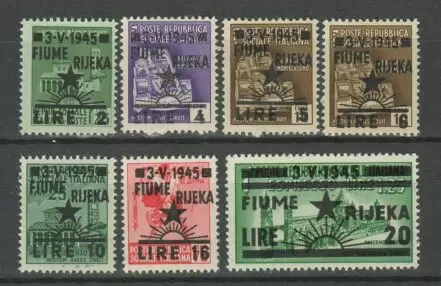 Istria / Fiume Rijeka year 1945 stamps