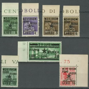 Istria - Yugoslavia occupation 1945 Fiume Rijeka full set MNH