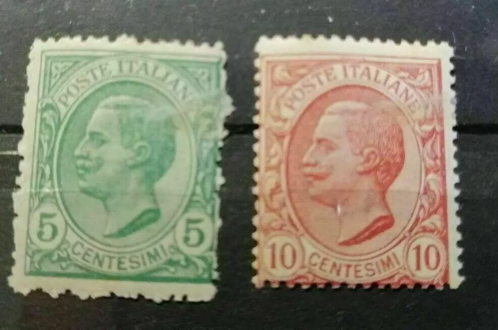 Italy year 1906 stamps United Lions