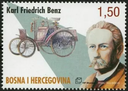 Bosnia year 2004 stamp Karl Friedrich Benz ☀ MNH**