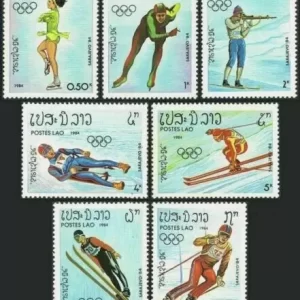 Laos year 1984 14th Winter Olympic Games – Sarajevo postage stamps