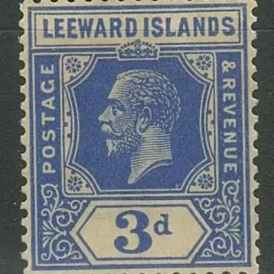 Leeward Islands year 1908 Deep Ultramarine stamp