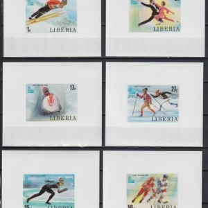 Liberia 1980 Winter Olympics Lake Placid- Complete set MNH