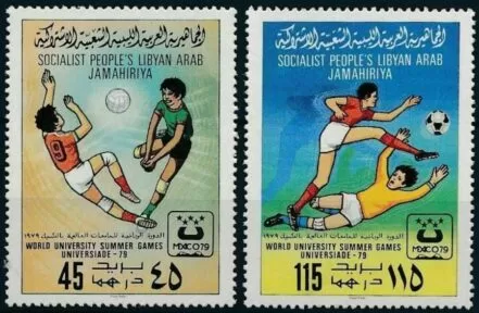 Libya year 1979 stamps Soccer - Football 2v set