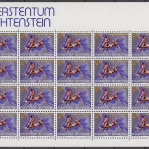 Liechtenstein 1990 Football World cup Italia – Full Sheet of 20 MNH