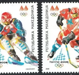 Macedonia 2006 stamps Winter Olympic Games Italy Torino full set MNH**