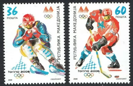 Macedonia 2006 stamps Winter Olympic Games Italy Torino full set MNH**
